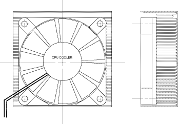 CPU Cooling Fans with heatsink
